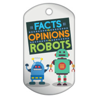 Facts vs. Opinions vs. Robots Badge