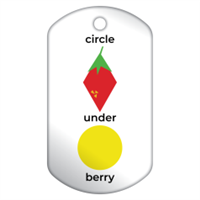 Circle Under Berry Badge